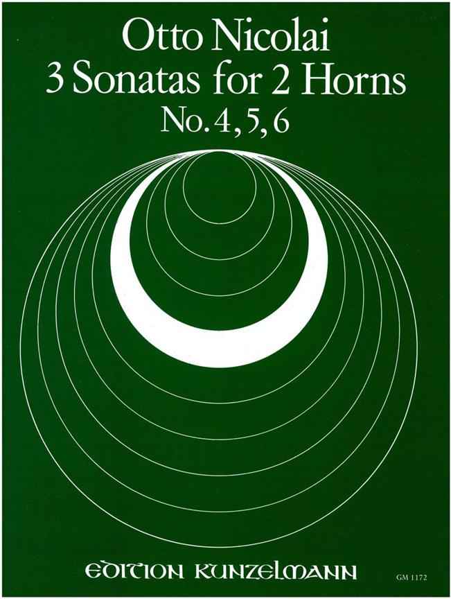 3 Sonaten (Nr. 4-6) Für 2 Hörner